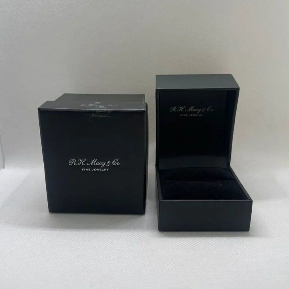 Macy’s 2.5” x 2.5” Ring Jewelry Gift Box 2 PCS. Set